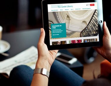 ecommerce website design for The Leeds Library